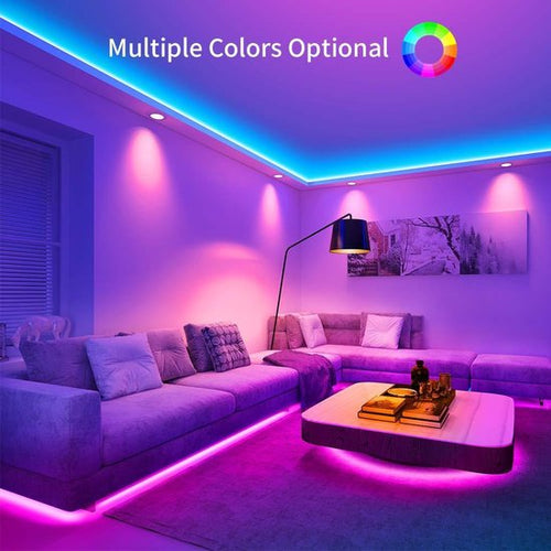 LEDVibe RGB LED Strip - 5m/10m/20m/30m Kleurrijke Sfeerverlichting met Afstandsbediening